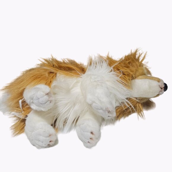 Nat & Jules Shetland Sheepdog 14 Inch Plush Dog Stuffed Animal Brown Fuzzy Toy - Picture 4 of 8